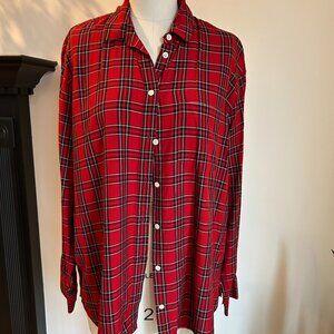 Madewell - Plaid oversized button down